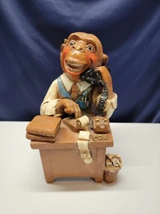 Tax Accountant Chimpanzee IRS Progressive Arts Products 1980 Calkstone - Picture 1 of 14