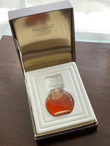 Gloria Vanderbilt All Glass Mini Perfume Bottle With Etched Swan Stopper New Vtg - Picture 1 of 6