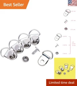 Versatile D-Ring Shoe Boot Lace Hook Set with 50 Rivets for DIY Enthusiasts - Picture 1 of 9