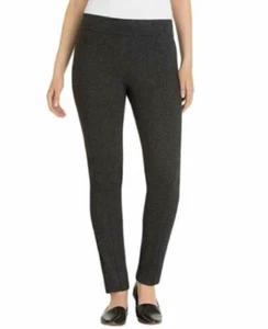 Hilary Radley Womens Slimming Fit Sits at Waist Ponte Pant, Charcoal, Size XS - Picture 1 of 2