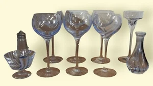 RARE CAITHNESS 6 Wine Glasses & Vase & Candle Holder & Bowl & Pepper pot. - Picture 1 of 24