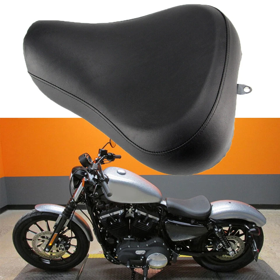 Driver Rider Solo Seat For Harley Sportster XL 883 1200 72 48 Custom 1983-2003 Foto 1 de 4