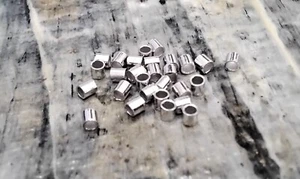 925 Sterling Silver  Crimp Beads, Tube, 2x2mm, 10 pce, Free Post OZ SELLER - Picture 1 of 2