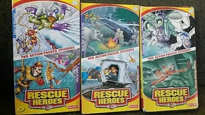 Fisher Price RETTUNGSHELDEN Konvolut 3 VHS Kassetten insgesamt 6 Folgen  - Bild 1 von 6
