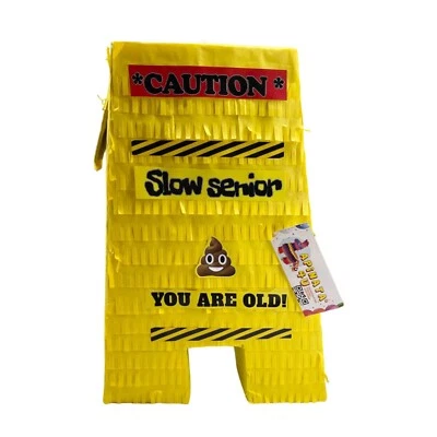 APINATA4U You Are Old Birthday Pinata Over the Hill Caution Slow Senior Old Folk - Image 1 of 4