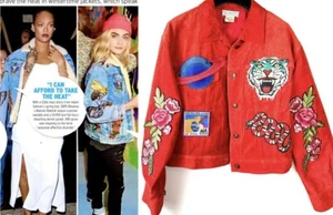 Chaqueta de Motociclista Gucci Vintage 2000 Cuero Rojo Parche Tigre 42 44 4 6 8 10 Abrigo S M - Imagen 1 de 24