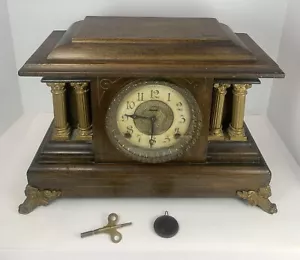 Antique Seth Thomas Mantel Clock 1850-1900 With Bell Gong Chime Needs Repair See - Picture 1 of 16