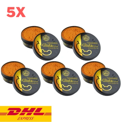 5x Exfoliante Corporal a Hierbas Tamarindo Gluta The Queen Cúrcuma Tanaka Piel Radiante 350 g Foto 1 de 4