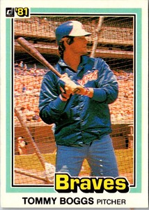 1981 Donruss Tommy Boggs #597 Atlanta Braves
