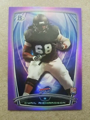 2014 Bowman Purple #R89 Cyril Richardson RC Rookie Card - Image 1 of 2