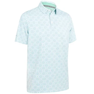 CALLAWAY FOULARD MENS GOLF POLO SHIRT / NEPTUNE GREEN / NEW 2025 MODEL - Picture 1 of 5