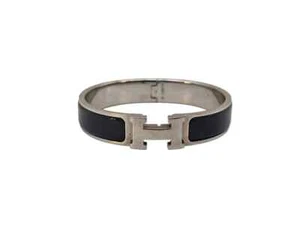 Hermès Clic Clac H Enamel Palladium Plated Bracelet size 16 101015947 - Picture 1 of 6