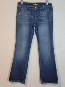 jeans tommy hiliger donna taglia 9 regular svasato vita bassa denim blu - Foto 1 di 12