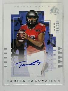 2022 Upper Deck SP Authentic Future Watch 253/299 Taulia Tagovailoa Auto - Picture 1 of 2