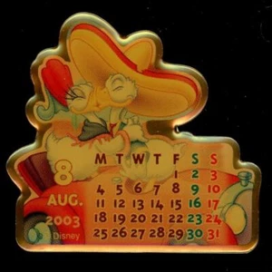 JDS Japan Store Donald Daisy August Sweet Kiss Kalender 2003 LE Disney Pin 14494 - Bild 1 von 1
