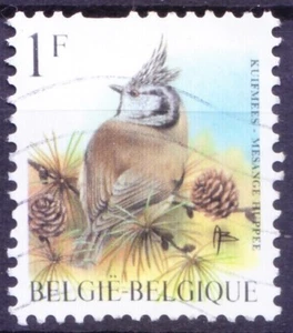 Belgium 1998 used, Crested Tit, Birds of Buzin - Picture 1 of 1