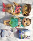 Lot of 2 Baby Alive Step n' Giggle and face paint fairy Doll and pen diapers 