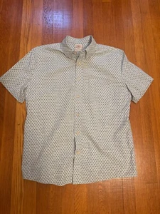 Faherty Camicia Uomo Manica Corta Playa Fishscale Redux Taglia M - Foto 1 di 3