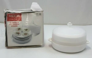 Milton HC-207 Microwave Idli Maker and Steamer, Makes 12 Idlis, White - Picture 1 of 5