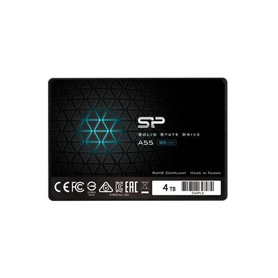 SP Silicon Power 4TB SSD 3D NAND A55 SLC Cache Performance Boost SATA III 2.5... - Image 1 of 4
