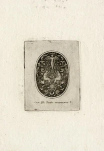 Burin d’Etienne DELAUNE Ecole de Fontainebleau 1573 2 Donne Sedute Grotesques - Foto 1 di 1