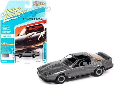 1984 PONTIAC FIREBIRD T/A SILVER 1/64 MODEL JOHNNY LIGHTNING JLCG025-JLSP148 A - Image 1 of 2