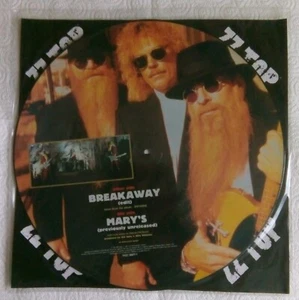 ZZ Top - Breakaway 1994 Picture Disc RCA Ex. Condition 12" Single Vinyl. - Picture 1 of 4