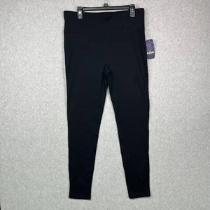 Spalding Leggings Women's Size XL Black Breathable Yoga Gym Athletic Pull On NWT - Picture 1 of 11
