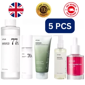 5pcs Anua Set- Niacinamide 10% TXA 4% Serum Heartleaf Toner Lotion Cleansing oil - Picture 1 of 9