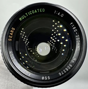 Sears 80-200mm f/4 Zoom Multi Coated Telephoto Lens Canon FD Mount - Picture 1 of 16