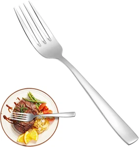 16 Piece Dinner Forks Set, Food Grade Extra-Fine Stainless Steel Dessert Salad F - Picture 1 of 12