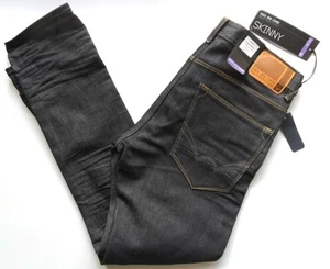 Pantalones de mezclilla ajustados Duck and Cover para hombre tallas 34, 38 azul lavado oscuro rokka - Imagen 1 de 7