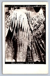 K1/ Decorah Iowa RPPC Postcard c1910 Decorah Wonder Cave Interior 422 - Picture 1 of 4
