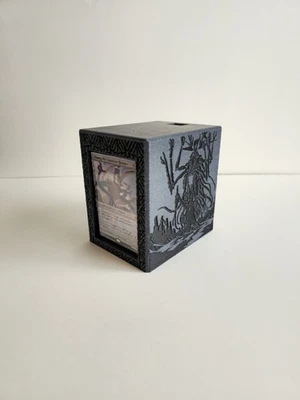 Premium Printed Eldrazi Commander Deck Box – Black Sparkle & Slate Grey Spark - Image 1 of 4