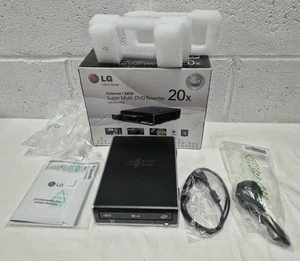LG GE20 Externer Super Multi DVD Rewriter 20x USB 2.0 Model No: GE20LU11 - Bild 1 von 4