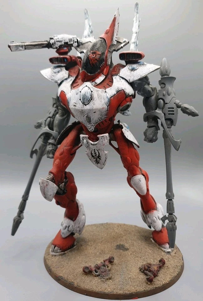 Aeldari Eldar Wraithknight Warhammer 40k built  Heavy Wraithcannon x 2 - Image 1 of 4