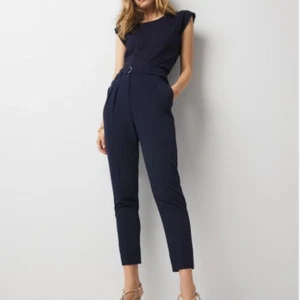 Neu mit Etikett White House Black Market hoch geschnitten Gürtel spitz zulaufend Knöchel Büro blaue Hose 8R - Bild 1 von 9