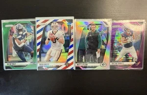 Prizm NFL 2024 rojo blanco azul-plateado-verde-púrpura Elige una tarjeta Completa tu conjunto - Imagen 1 de 1