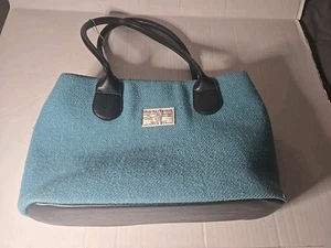 Glen Appin Harris Tweed Satchel Purse Tote Green Read Description  - Picture 1 of 13