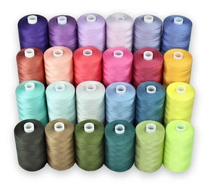 Sewing Thread - 24 Spools of Polyester Thread for Sewing Machine for Beginner... - Picture 1 of 6