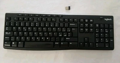Tastiera Logitech K270 Wireless Layout Stand Usata Funzionante Ottime Condizioni - Immagine 1 di 4