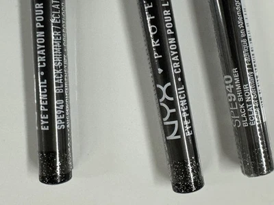 NYX Nyx slim eye - eyebrow pencil - 940 black shimmer PACK OF 3 - Image 1 of 2