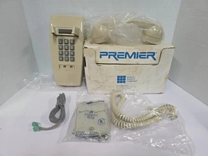Vintage Premier Telephone Wall Mount (2554 Touch Tone Phone) Beige *New In Box - Picture 1 of 10