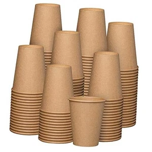 [- 300 Pack Kraft Paper Hot Coffee Cups - Unbleached (Formerly Comfy 12 oz. - Picture 1 of 7