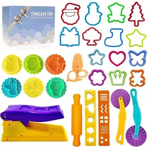 Dough Play Tools for Kids- Dough Sets Accessories Include Animal Molds Stamps - Picture 1 of 7