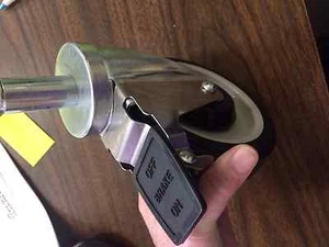 LOCKED AND UNLOCKED 5” NON MARRING WHEEL WITH 2 STEM NEW - Picture 1 of 3