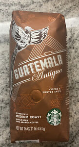 Starbucks Guatemala Antigua Whole Bean Coffee Medium Roast 1 lb Bag