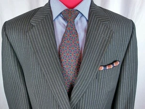 Traje S. Cohen Prestige Earl 44L Gris/Rayas 2 Btn S. Ventilación Plisada  - Imagen 1 de 9