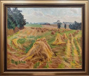 Bror Forssell (1883-1959): FRESHLY CROPPED, original oil painting - Picture 1 of 7