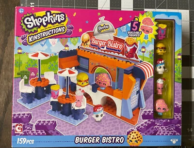 Shopkins Kinstructions Burger Bistro Nuevas Figuras Raras Selladas 159 Piezas 2016 Foto 1 de 4